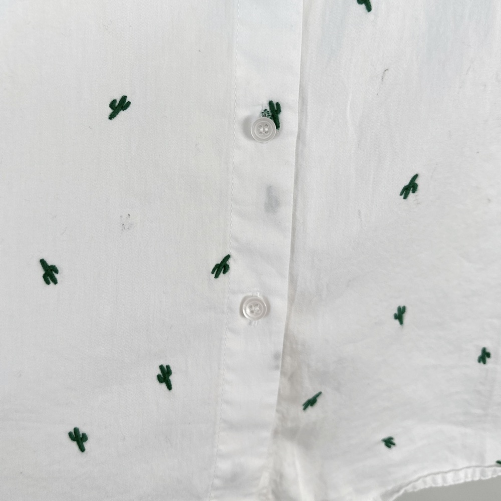 Madewell Cactus Embroidered Courier Shirt XS - Picture 2 of 7